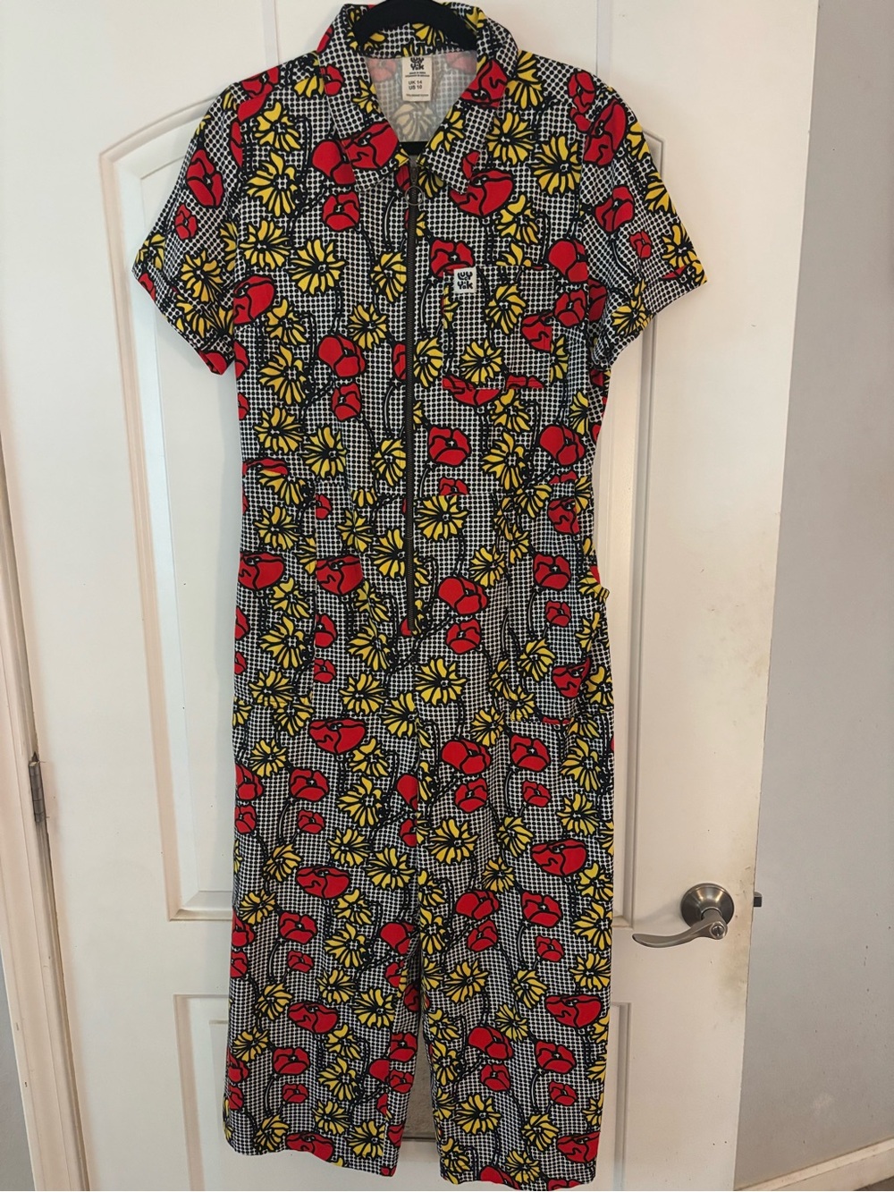 Lucy & Yak Ragan Jumpsuit in Poppy Print